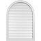 Ekena Millwork Round Top Surface Mount PVC Gable Vent: Functional, w/ 2"W x 1-1/2"P Brickmould Frame, 28"W x 40"H GVPRT28X4002SF - alternate 1
